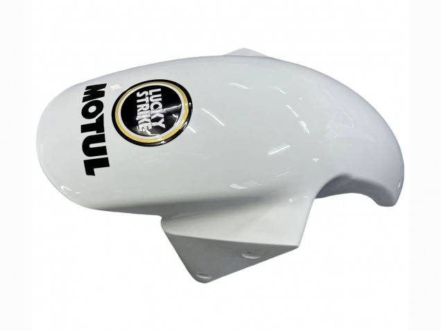 Carenados Moto Kawasaki ZX6R 2003-2004 - Blanco Negro Motul Lucky Strike Baratos