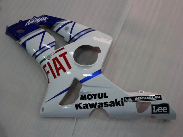 Carenados Moto Kawasaki ZX6R 2003-2004 - Blanco Azul Rojo Fiat Baratos