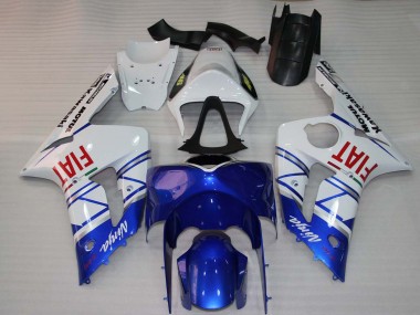 Carenados Moto Kawasaki ZX6R 2003-2004 - Blanco Azul Rojo Fiat Baratos