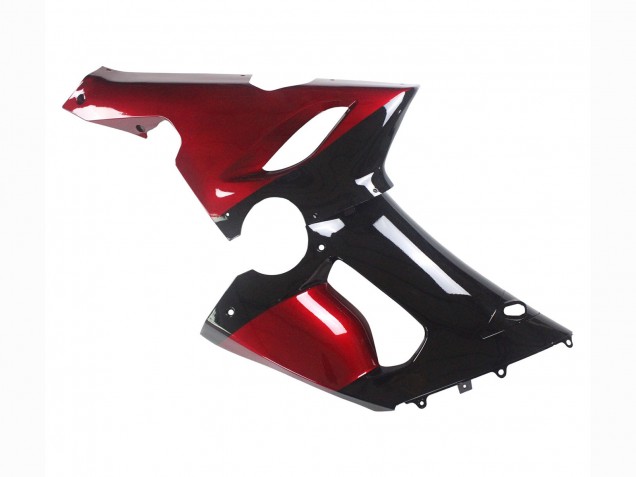 Carenado Moto Kawasaki ZX6R 2005-2006 - Rojo Negro Brillante Baratos