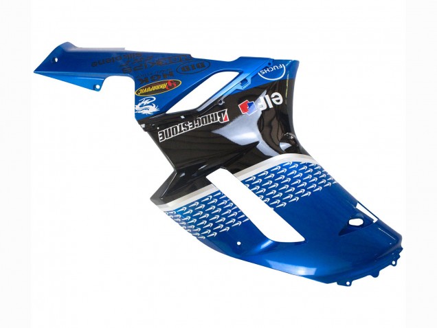 Carenados Moto Kawasaki ZX6R 2007-2008 - Negro Azul Elf Baratos