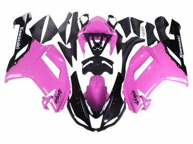 Carenados Moto Kawasaki ZX6R 2007-2008 - Negro Rosa Ninja Baratos