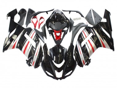 Carenados Moto Kawasaki ZX6R 2007-2008 - Negro Plata Rojo Ninja Baratos
