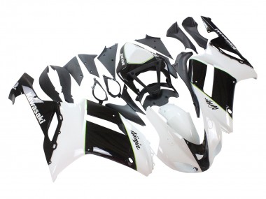 Carenados Moto Kawasaki ZX6R 2007-2008 - Negro Blanco Ninja Baratos