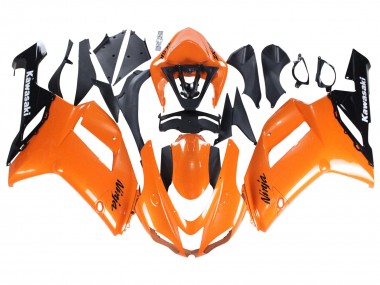 Carenados Moto Kawasaki ZX6R 2007-2008 - Naranja Negro Ninja Baratos