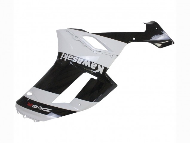 Carenado Moto Kawasaki ZX6R 2007-2008 - Blanco Negro Baratos