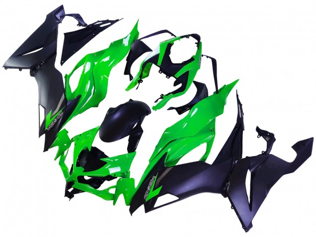 Carenados Moto Kawasaki ZX6R 2019-2022 - Verde Negro Mate Baratos