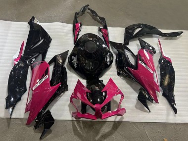 Carenados Moto Kawasaki ZX6R 2019-2022 - Negro Brillante Rosa Ninja Baratos