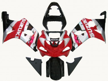 Carenados Moto Suzuki GSXR1000 2000-2002 - Rojo Plata Blanco Negro Baratos