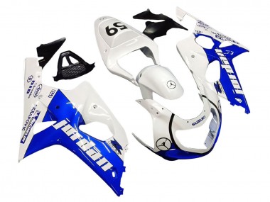 Carenados Moto Suzuki GSXR1000 2000-2002 - Blanco Azul Jordan 59 Baratos