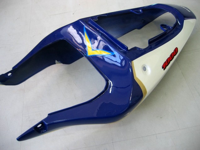 Carenados Moto Suzuki GSXR1000 2000-2002 - Amarillo Azul Oscuro Blanco Motul Corona Baratos