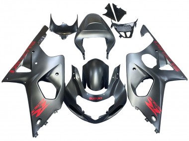 Carenados Moto Suzuki GSXR1000 2000-2002 - Gris Mate Rojo Calcomanía Baratos