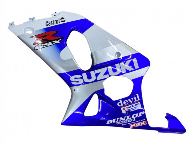 Carenados Moto Suzuki GSXR1000 2000-2002 - Azul Blanco Plata Castrol Dunlop Baratos