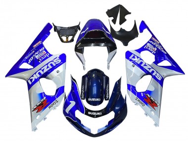 Carenados Moto Suzuki GSXR1000 2000-2002 - Azul Blanco Plata Castrol Dunlop Baratos