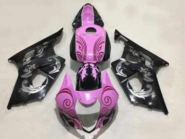 Carenados Moto Suzuki GSXR 1000 2003-2004 - Negro Rosa Baratos