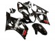 Carenados Moto Suzuki GSXR 1000 2003-2004 - Negro Brillante Blanco Rojo Calcomanías Baratos