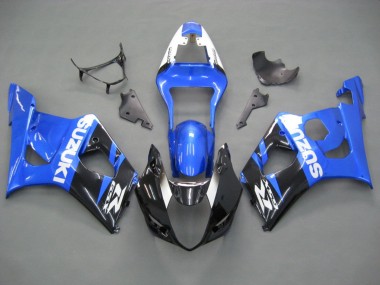 Carenados Moto Suzuki GSXR 1000 2003-2004 - Azul Blanco Negro Baratos