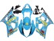 Carenados Moto Suzuki GSXR 1000 2003-2004 - Azul Claro Amarillo Negro Rizla Motul Baratos