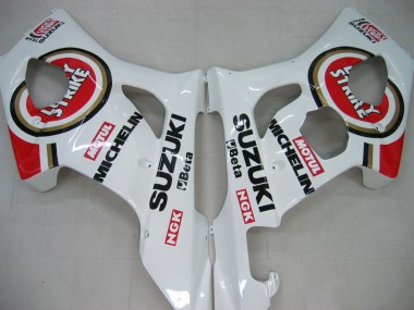 Carenados Moto Suzuki GSXR 1000 2003-2004 - Blanco Rojo Motul Lucky Strike Baratos