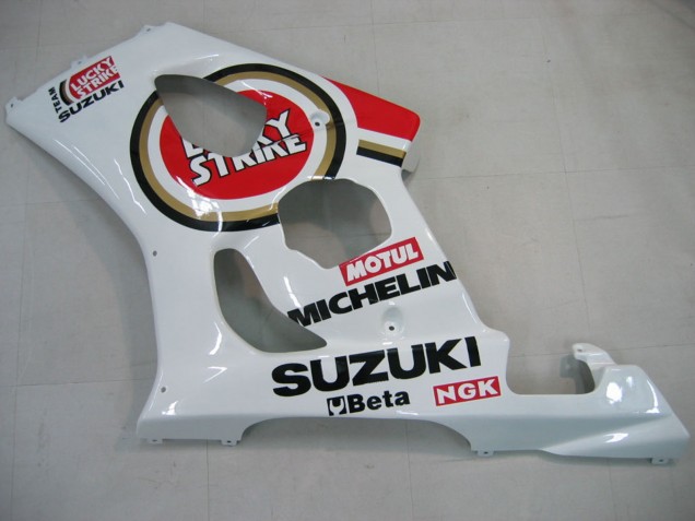 Carenados Moto Suzuki GSXR 1000 2003-2004 - Blanco Rojo Motul Lucky Strike Baratos