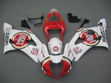 Carenados Moto Suzuki GSXR 1000 2003-2004 - Blanco Rojo Motul Lucky Strike Baratos