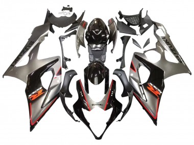 Carenado Moto Suzuki GSXR 1000 2005-2006 - Plata Negro Rojo Baratos