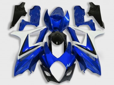 Carenado Moto Suzuki GSXR 1000 2007-2008 - Blanco Azul Negro Baratos