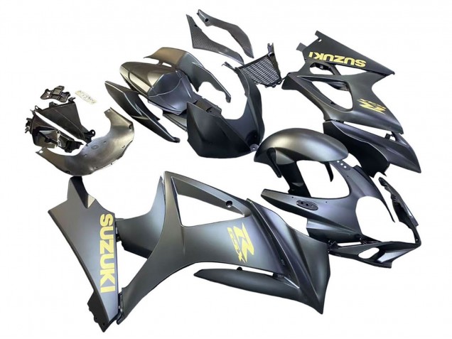 Carenados Moto Suzuki GSXR 1000 2007-2008 - Negro Mate Oro Calcomanía Baratos