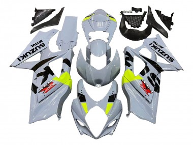 Carenados Moto Suzuki GSXR 1000 2007-2008 - Gris Claro Verde Negro Baratos
