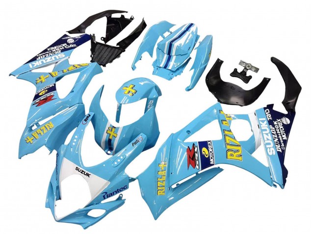 Carenados Moto Suzuki GSXR 1000 2007-2008 - Azul Claro Amarillo Negro Motul Rizla Baratos