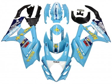 Carenados Moto Suzuki GSXR 1000 2007-2008 - Azul Claro Amarillo Negro Motul Rizla Baratos