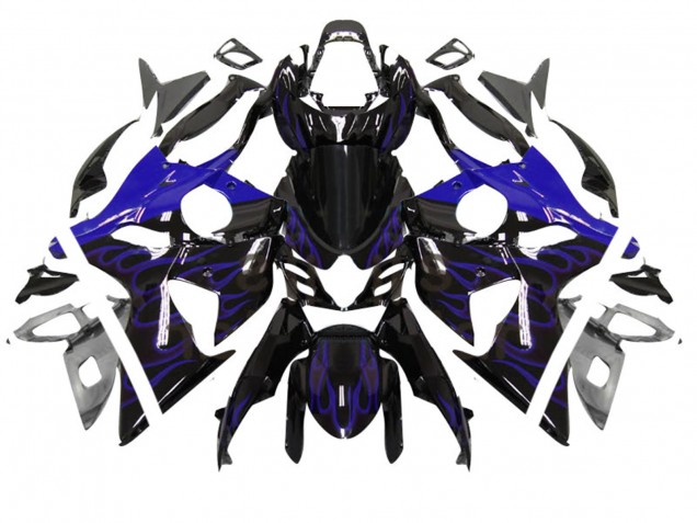 Carenado Moto Suzuki GSXR 1000 2007-2008 - Negro Brillante Azul Llama Baratos