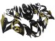 Carenados Moto Suzuki GSXR 1000 2009-2016 - Negro Brillante Oro Baratos
