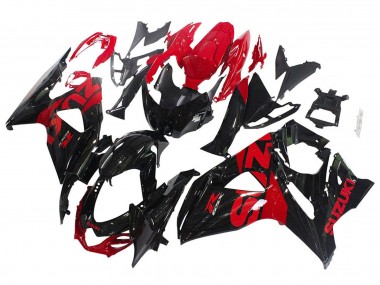 Kits Carenado Moto Suzuki GSXR 1000 2009-2016 - Negro Brillante Rojo Baratos