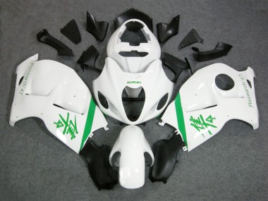 Carenados Moto Suzuki GSXR 1300 Hayabusa 1996-2007 - Blanco Verde Baratos