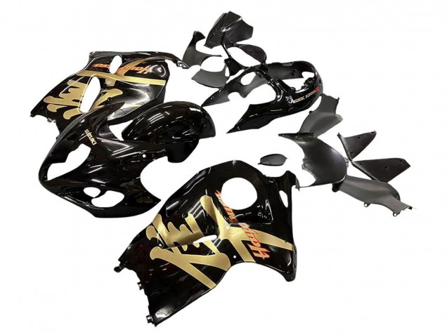 Carenados Moto Suzuki GSXR 1300 Hayabusa 1996-2007 - Negro Brillante Oro Hayabusa Baratos