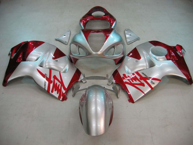 Carenados Moto Suzuki GSXR 1300 Hayabusa 1996-2007 - Plata Rojo Hayabusa Baratos