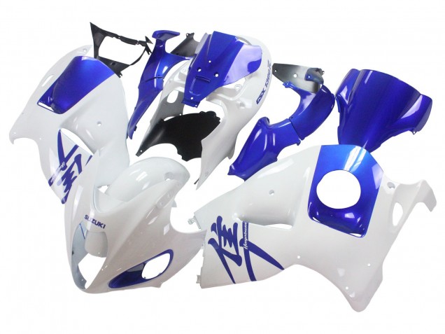 Carenados Moto Suzuki GSXR 1300 Hayabusa 1996-2007 - Blanco Azul Hayabusa Baratos