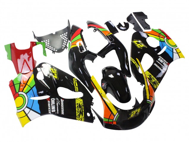 Carenados Moto Suzuki GSXR 600 / GSXR 750 1996-2000 - Negro Multicolor 27 Baratos