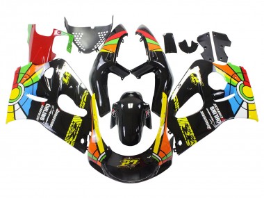 Carenados Moto Suzuki GSXR 600 / GSXR 750 1996-2000 - Negro Multicolor 27 Baratos