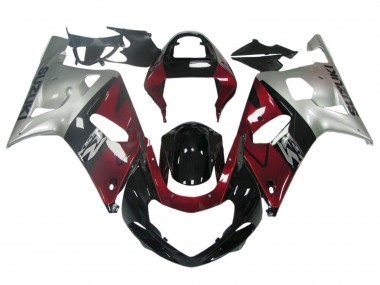 Carenados Moto Suzuki GSXR 600 / GSXR 750 1996-2000 - Azul Oscuro Blanco Baratos