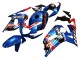 Carenados Moto Suzuki GSXR 600 / GSXR 750 2001-2003 - Azul Rojo Carrera Baratos