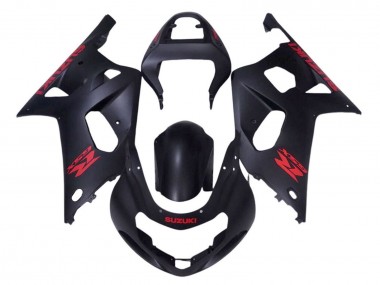 Carenados Moto Suzuki GSXR 600 / GSXR 750 2001-2003 - Negro Mate Rojo Baratos