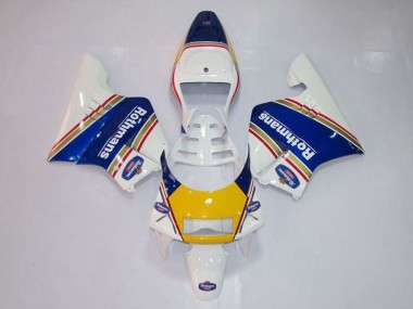 Carenados Moto Honda NSR250R MC28 P4 1994-1996 - Blanco Azul Amarillo Oro Rothmans Baratos