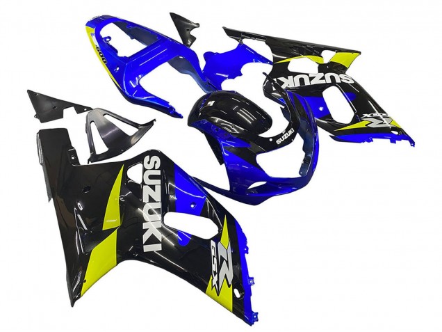 Carenados Moto Suzuki GSXR 600 / GSXR 750 2001-2003 - Azul Amarillo Negro Brillante Baratos
