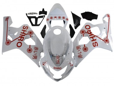 Carenados Moto Suzuki GSXR 600 / GSXR 750 2001-2003 - Blanco Rojo Shiro Baratos