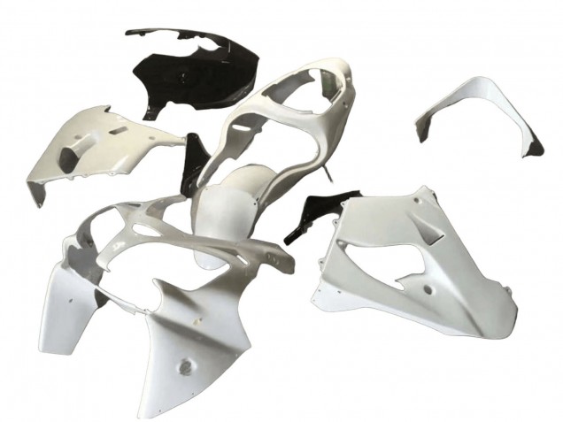 Carenados Moto Kawasaki ZX9R 2000-2001 - Blanco Negro Baratos