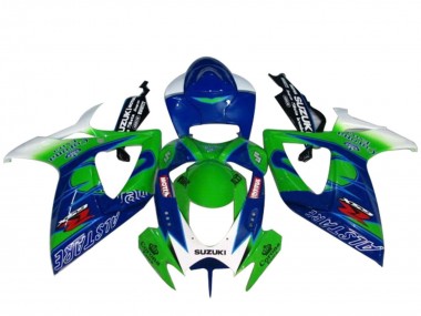 Carenados Moto Suzuki GSXR 600 / GSXR 750 2004-2005 - Blanco Azul Verde Baratos