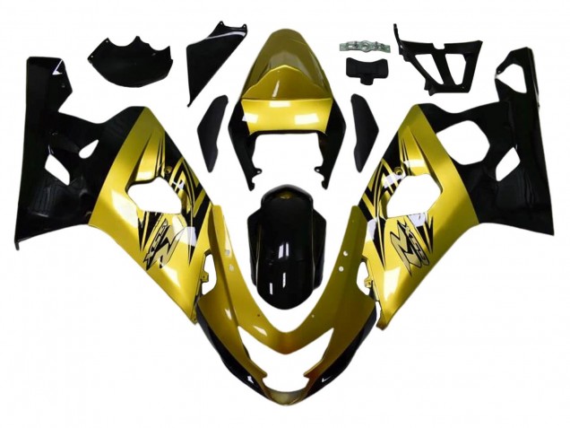 Carenados Moto Suzuki GSXR 600 / GSXR 750 2004-2005 - Oro Negro Baratos