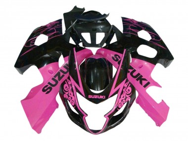 Carenado Moto Suzuki GSXR 600 / GSXR 750 2004-2005 - Rosa Negro Brillante Baratos